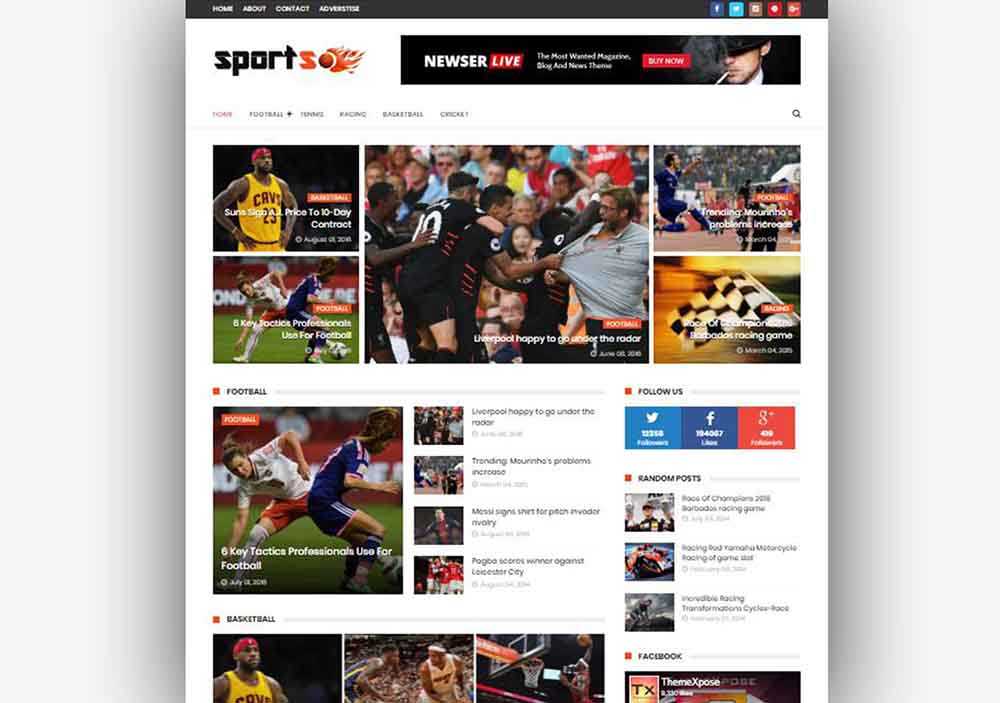 SportsMag Blogger Template